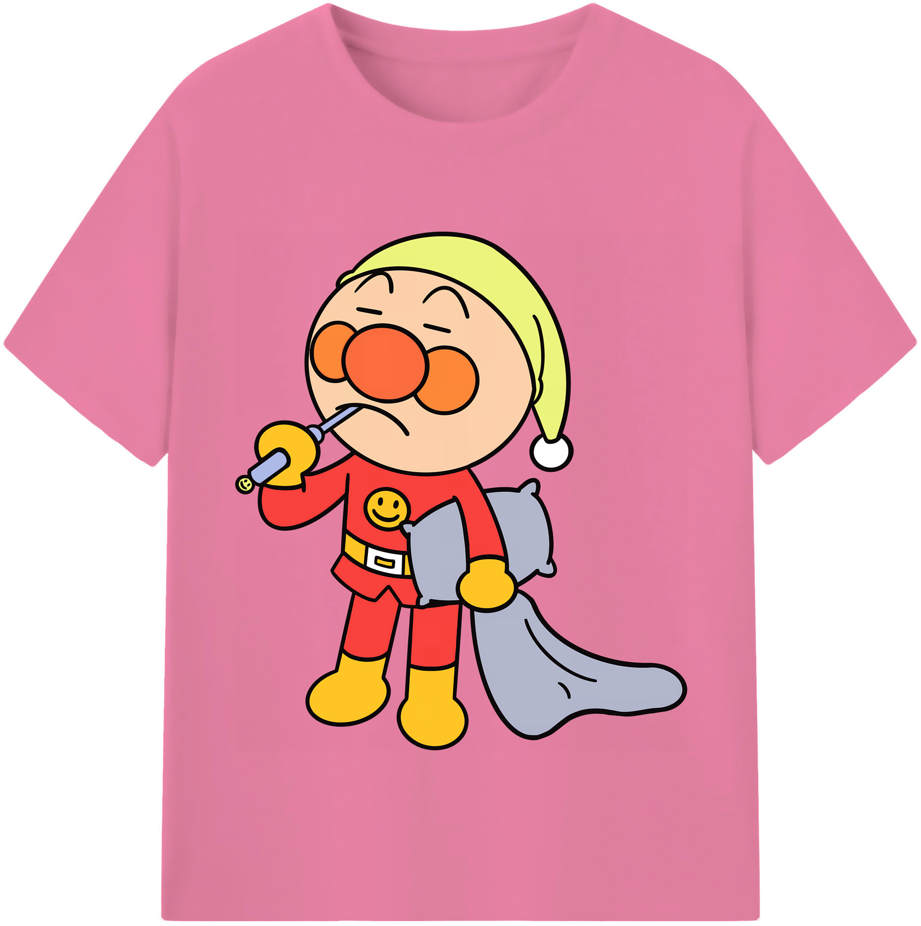 （画像用） アンパンマン Anpanman 綿100％半袖Tシャツ（フロントプリント）